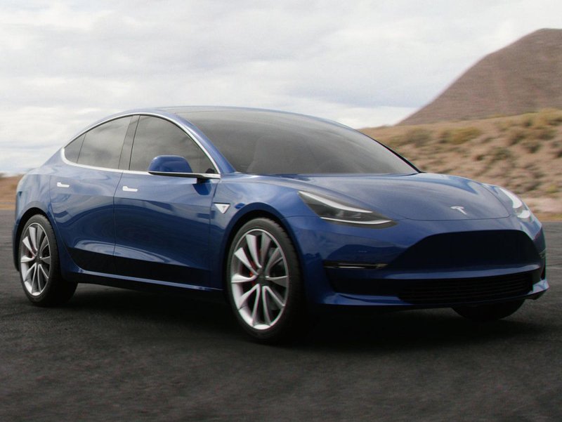 Tesla model 3 Performance Blue