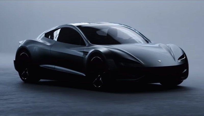 Tesla Roadster черная