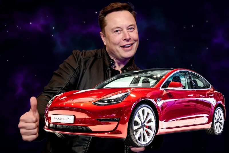 Tesla model of Elon Musk