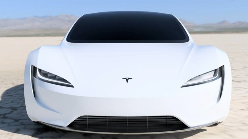 Tesla Roadster 2020 белая