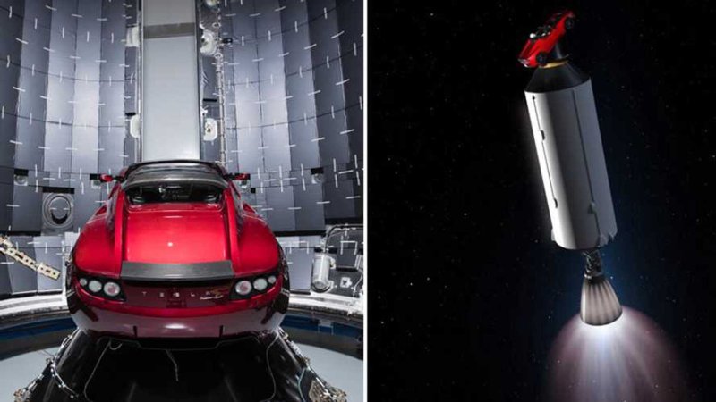 Tesla Roadster Илона маска Траектория