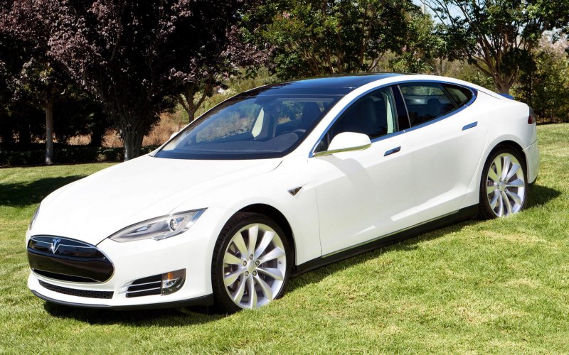 Tesla model s White