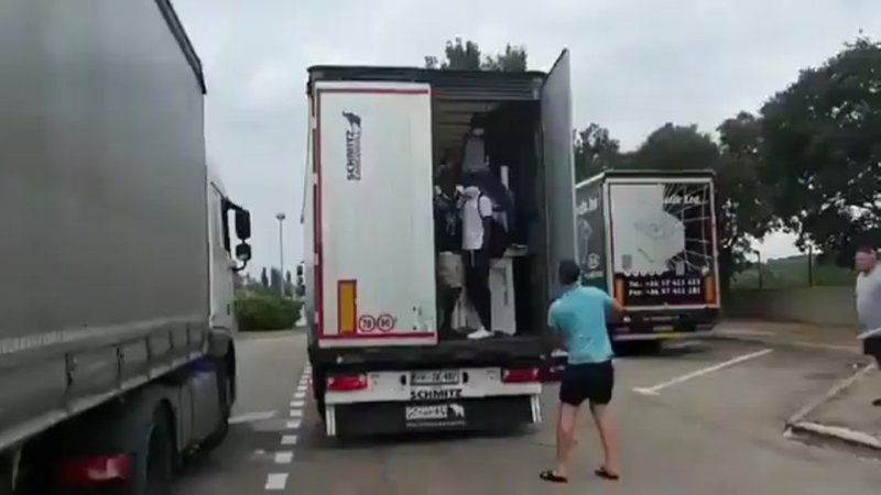 Дальнобойщики в Венгрии