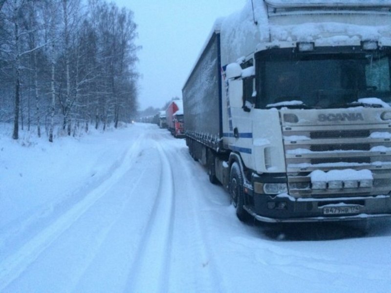Большегрузы зима