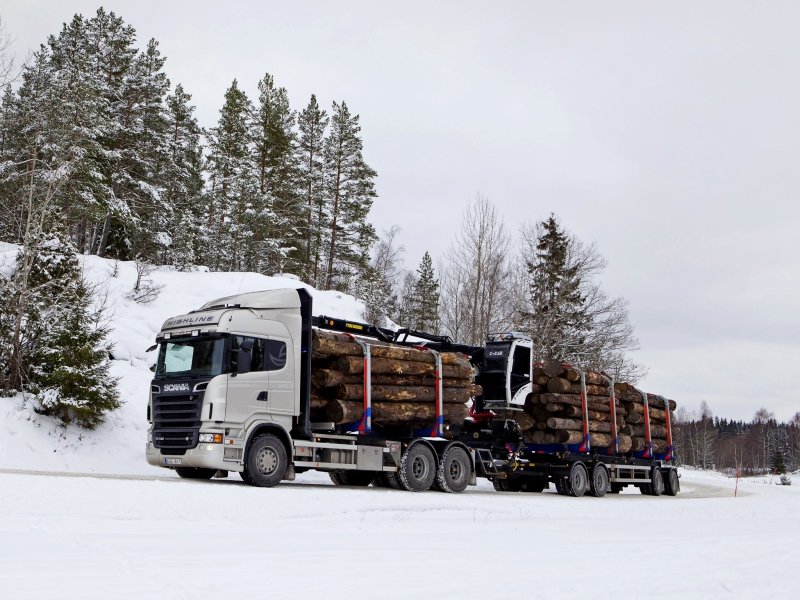Scania r730 лесовоз