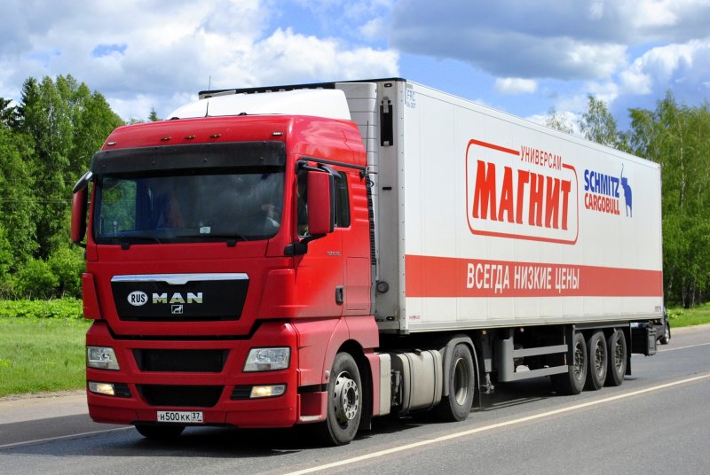 Грузовик ман ТГХ магнит