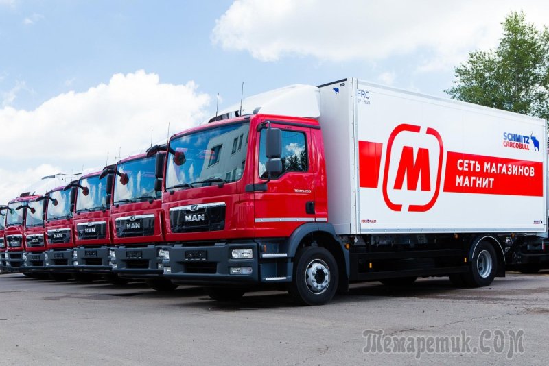 Автомобили ман ТГС компании магнит