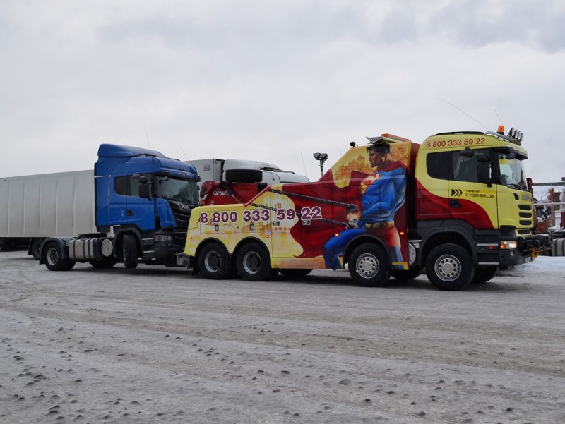 Эвакуатор Scania 8x8