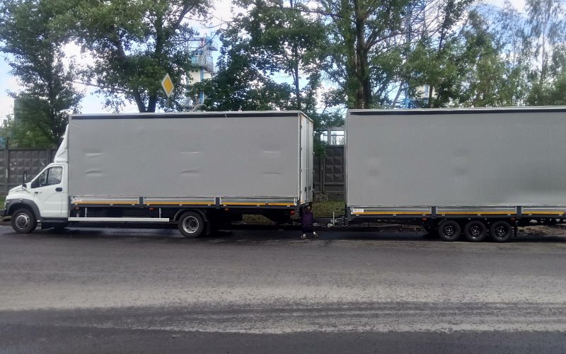 Газон Некст с прицепом Тандем
