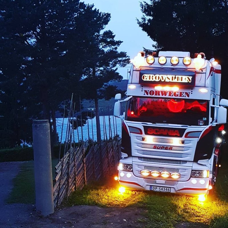 Scania подсветка тягача