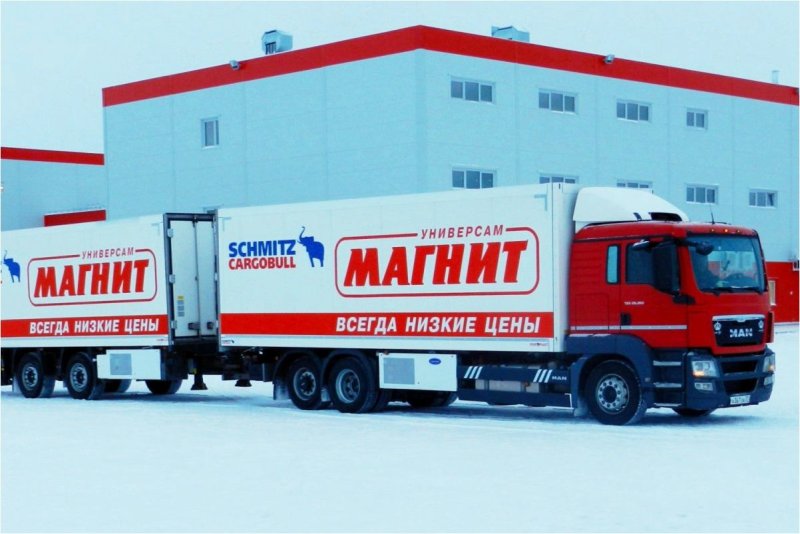 Фура магазина магнит