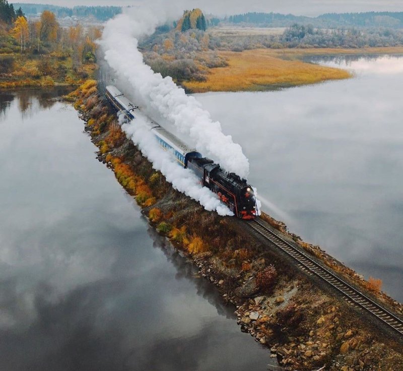 Паровоз в Карелии