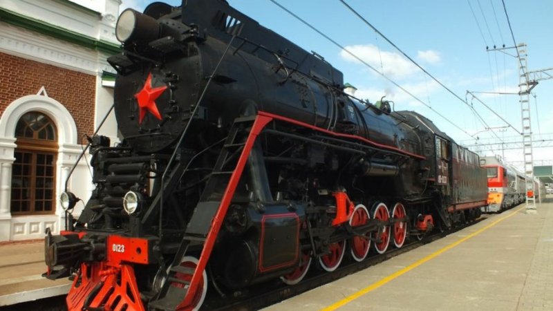 Паровоз депо Петропавловск