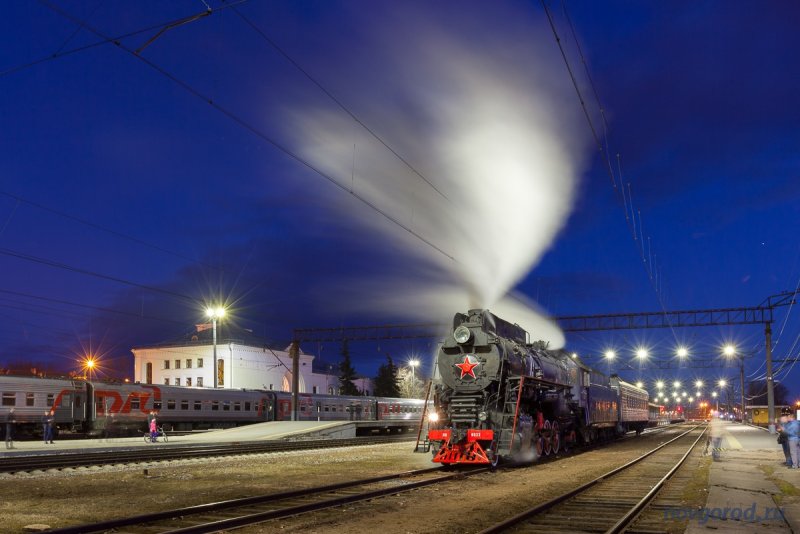 Ретро поезд Великий Новгород
