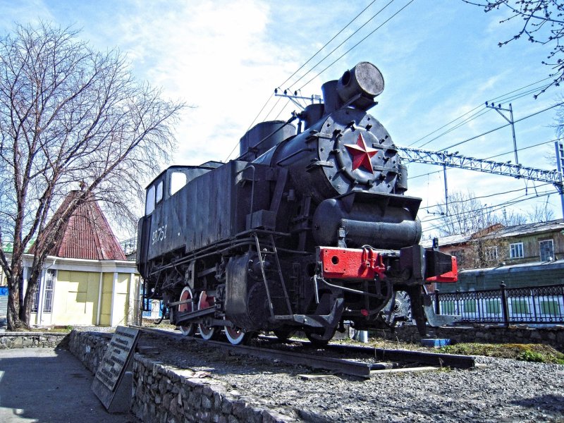 Паровоз-памятник 9п-752 Пермь