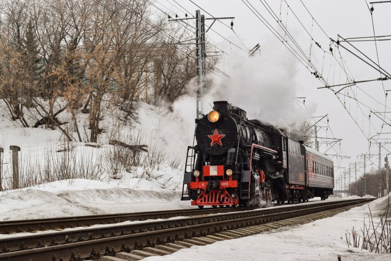 Ретро паровоз Пермь