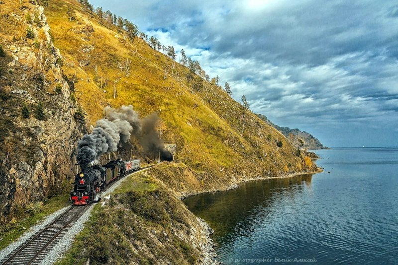 Байкал Кругобайкальская железная дорога