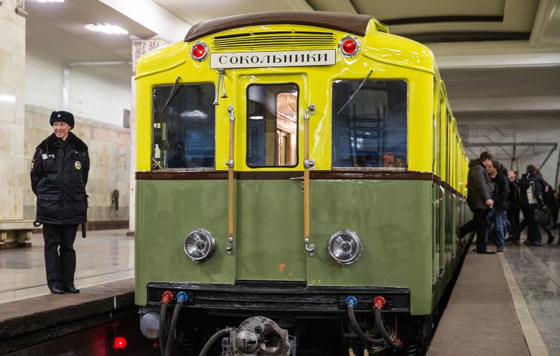 Метровагон ретро поезд Сокольники