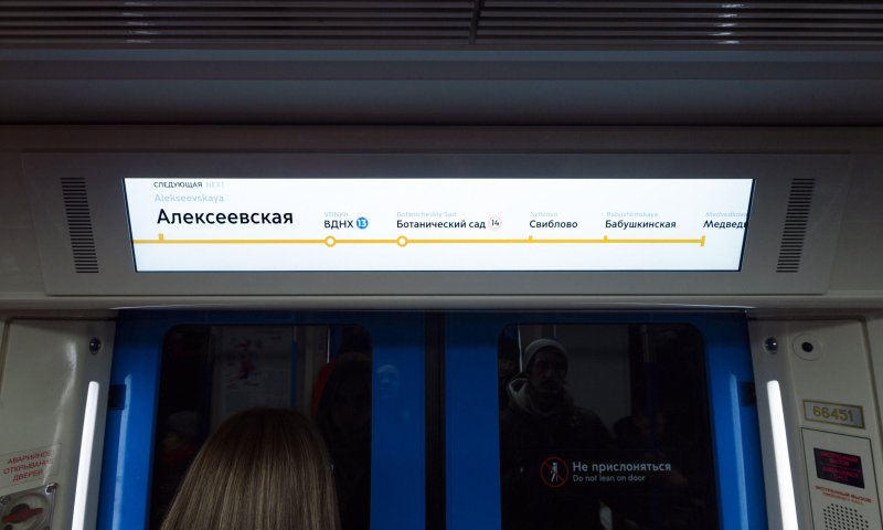 Интерфейс экранов метро