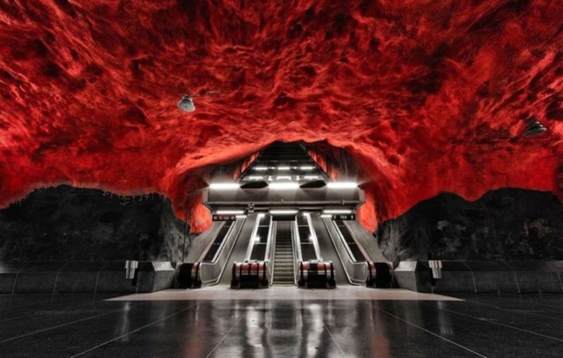 Станция метро Родхусет, Стокгольм, Швеция