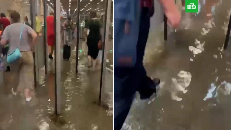 В Москве затопило метро