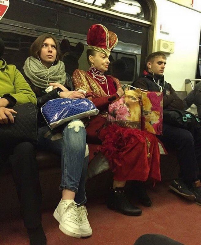Королева в Московском метро