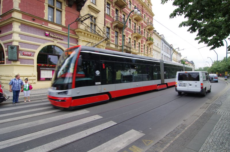 Прага Чехия трамвай