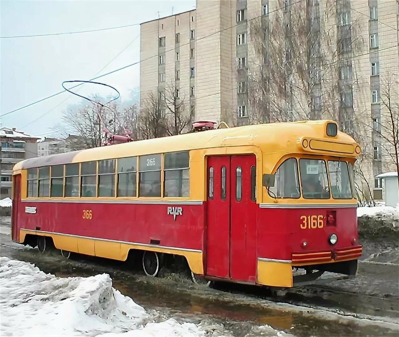 Трамваи РВЗ 6м2 в Новосибирске