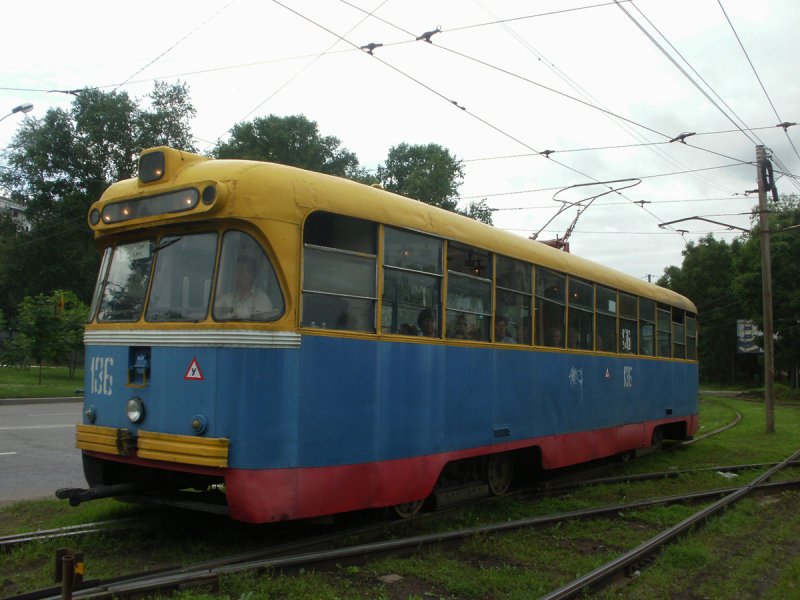 Трамваи РВЗ 6м2 в Новосибирске