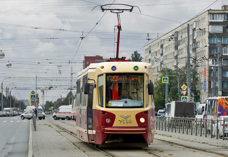 Санкт-Петербург трамвай 7589