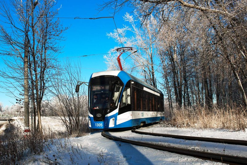 Трамвай в Ульяновске 2021 Львенок