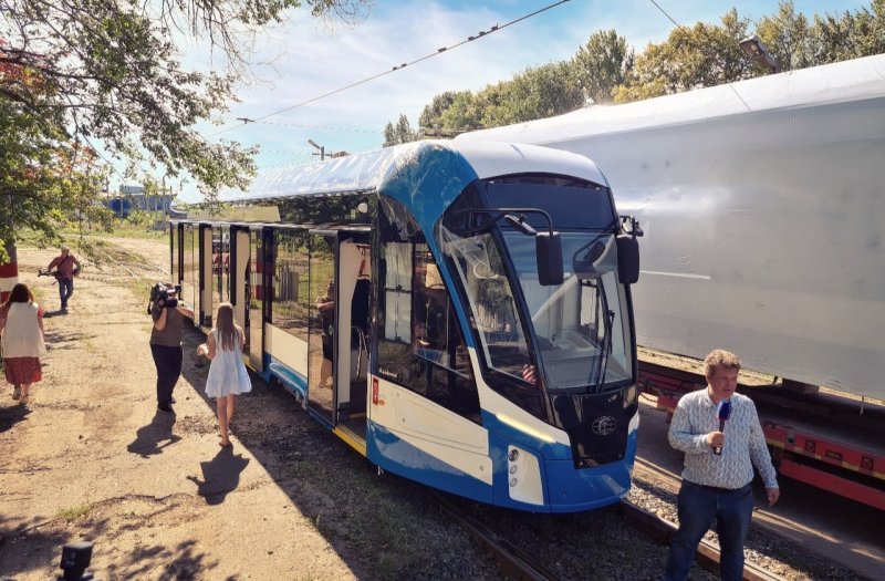 Новые трамваи в Красноярске в 2021 Львенок