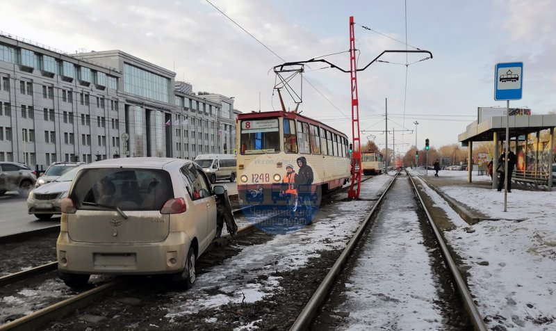 Трамвайные пути Челябинск