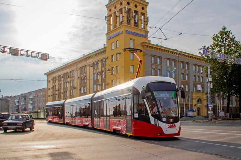 Новые трамваи в Перми