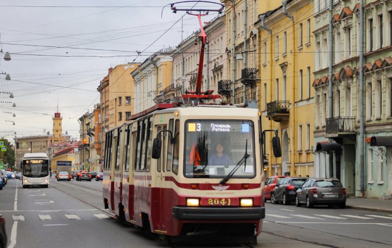 Трамвай Санкт Петербург 40 ЛВС 86к