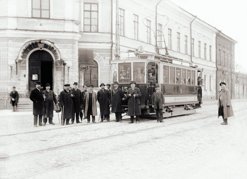 Трамвай в Архангельске 1916