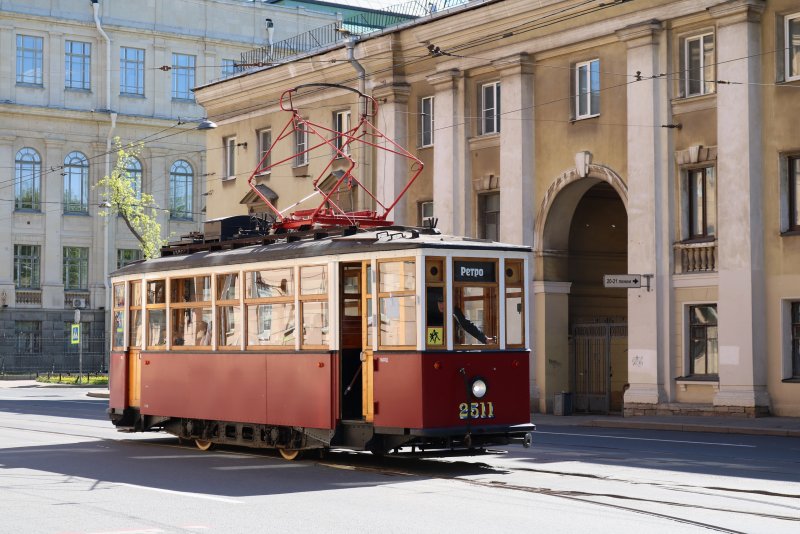 Ретро трамвай Санкт-Петербург