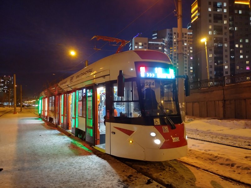 Трамвай Уралтрансмаш 71 418 Екатеринбург