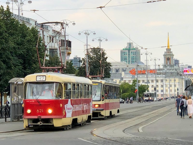 Трамвай 545 Татра Екатеринбург
