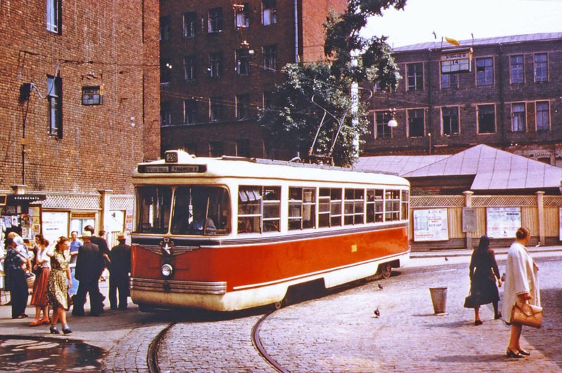 Москва трамвай РВЗ-55