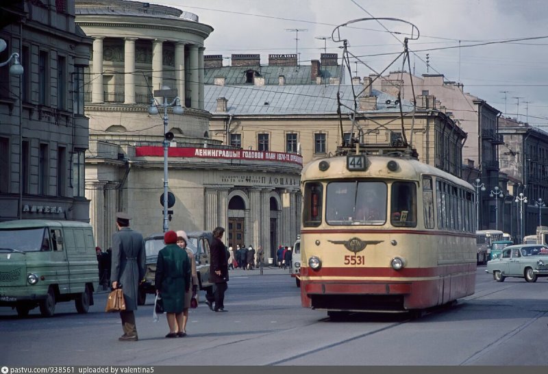 Ленинград трамвай 1975