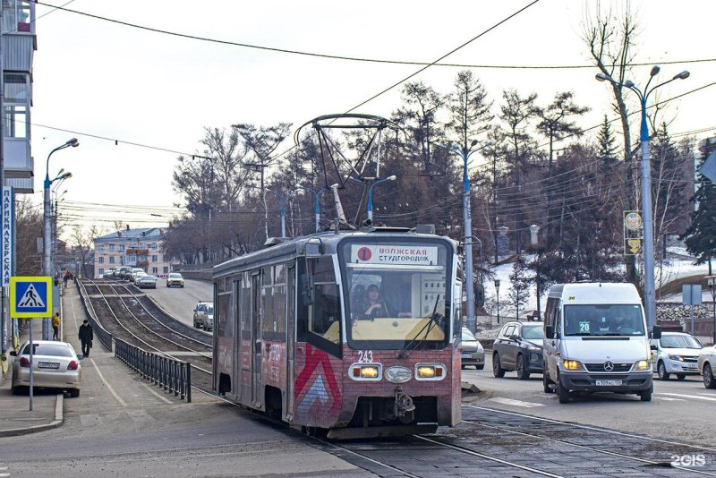 Первый трамвай в Иркутске