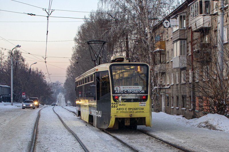 Волжская улица Иркутск трамваи