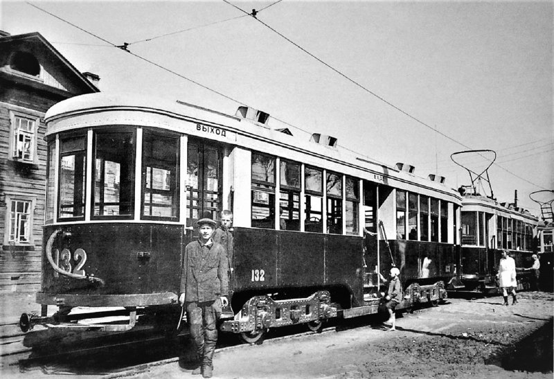Старый трамвай на Бауманской