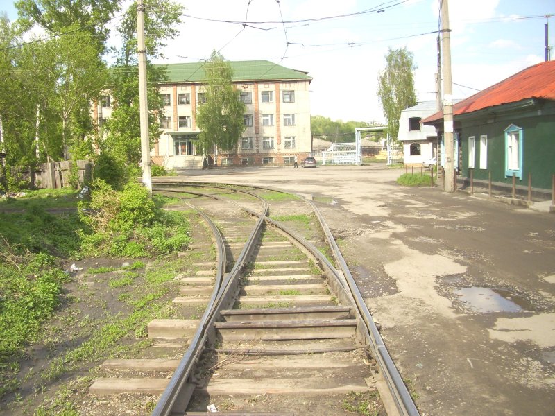 Трамвай на втором Лесозаводе в Архангельске
