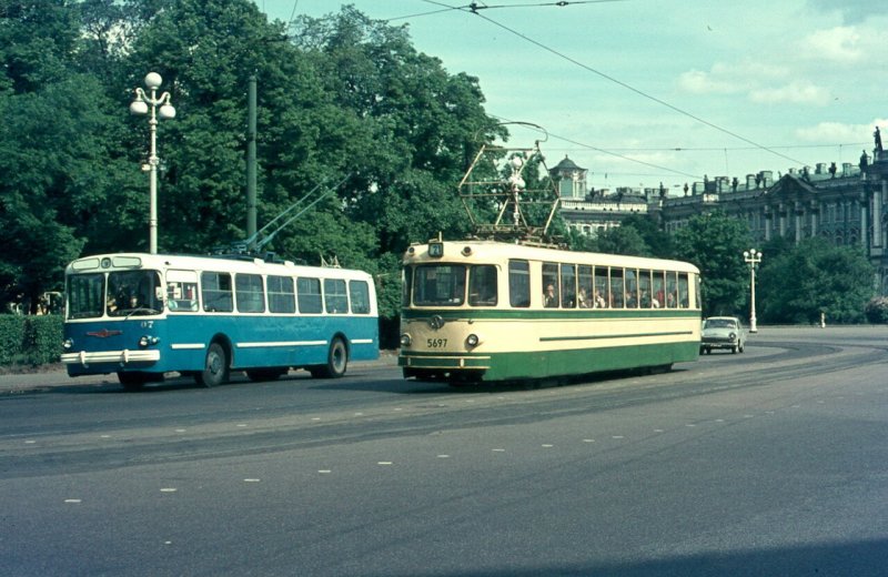 Трамвай Ленинград 1970