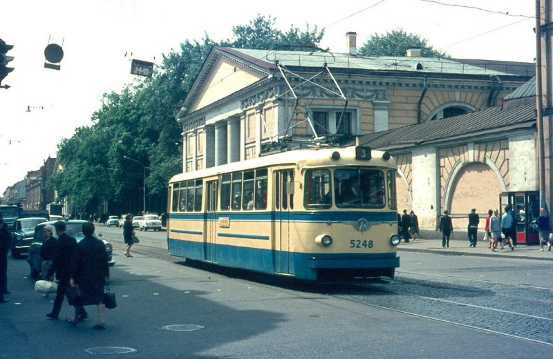 Трамвай в Ленинграде в 70