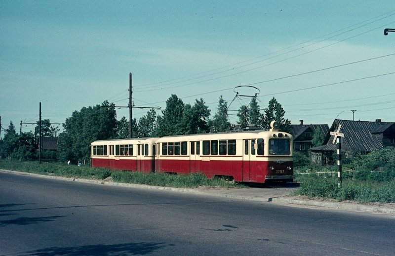 Трамвай в Парголово 70е