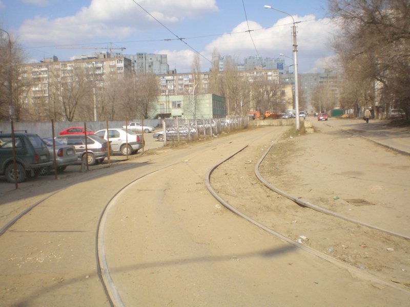 Воронежский трамвай на Остужева