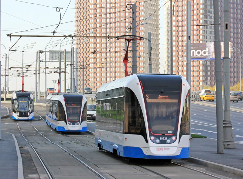 Электрический трамвай в Москве